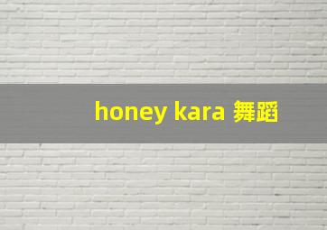 honey kara 舞蹈